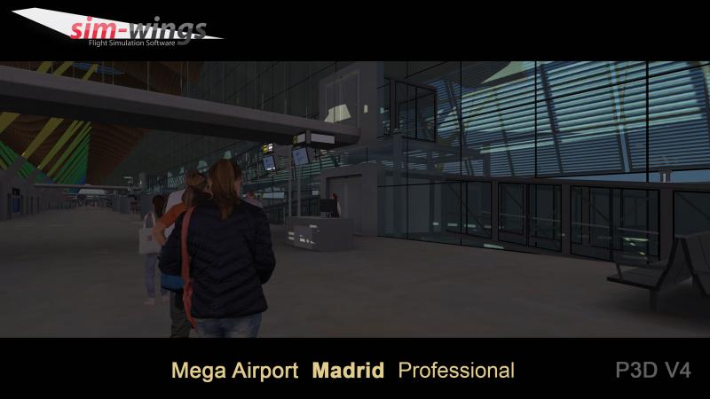 Mega Airport Madrid Professional Scenery for P3D