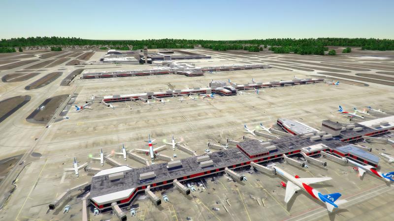 Hartsfield-Jackson Atlanta International (KATL) Expansion for Tower! 3D ...