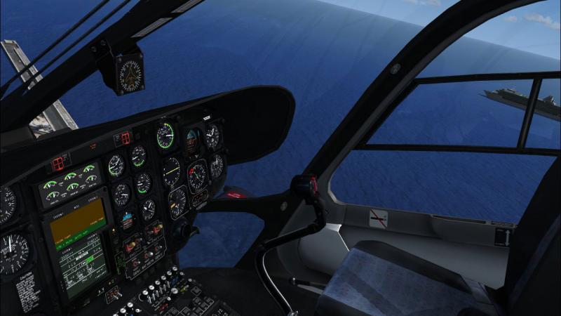 Full flight simulator with EC 135 helicopter cockpit (Thales