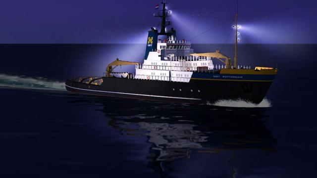 Smit Rotterdam Heavy Tug Boat For FSX By Deltasim Studio