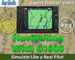 Navigating With the G1000 Glass Panel in MSFS (2020) Tutorial Video