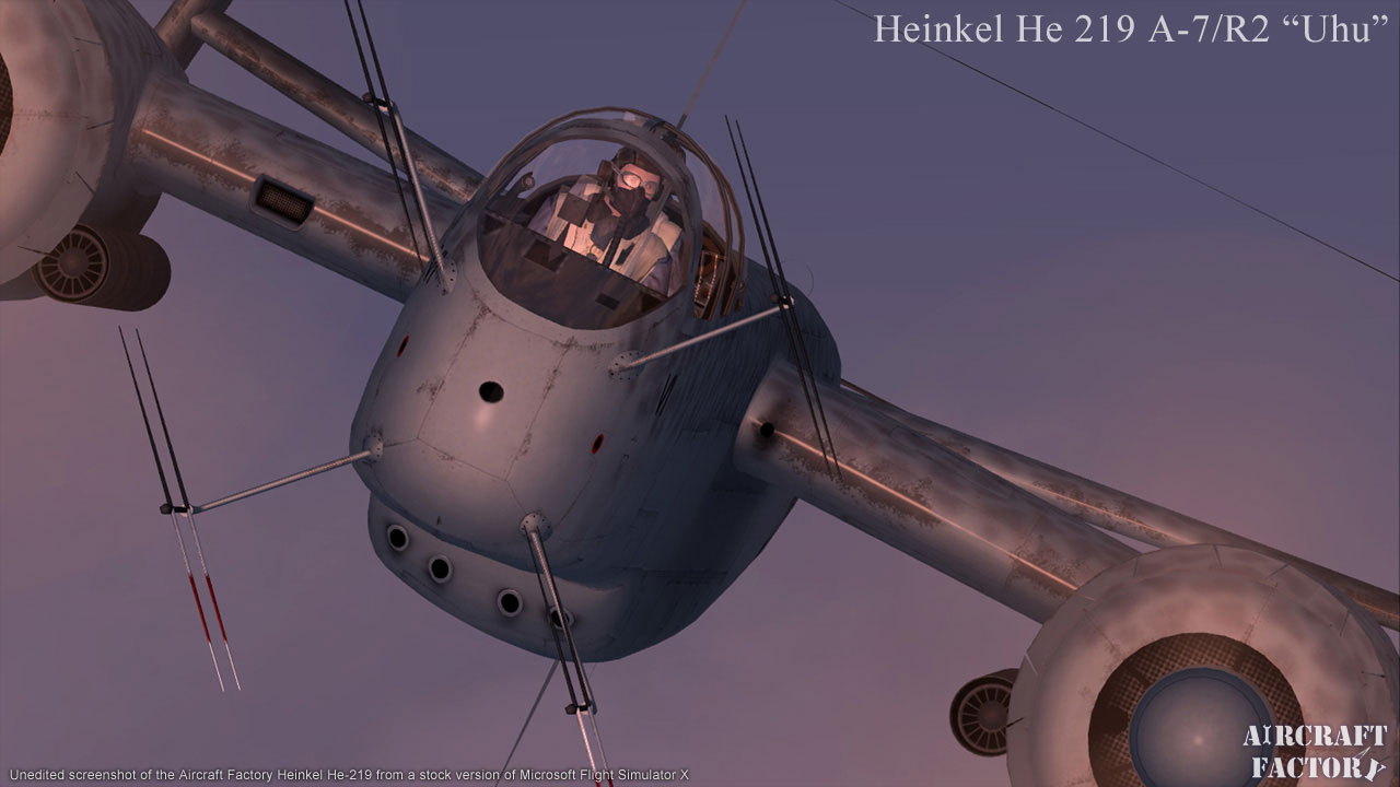 Aircraft Factory Heinkel He 219 Uhu For Fsx By a Simulations