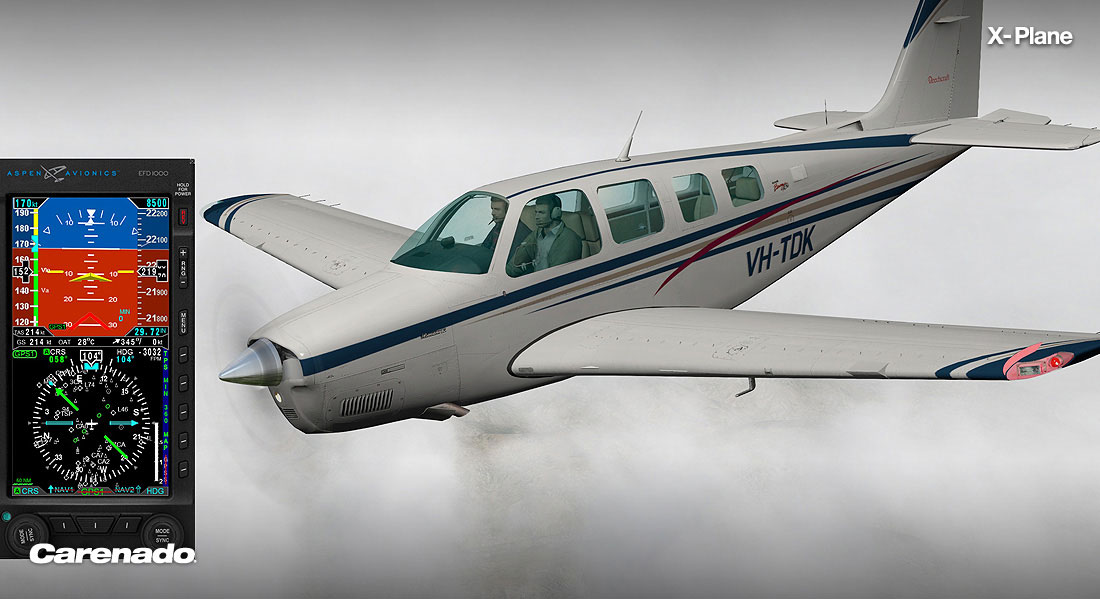 Beechcraft A36 Bonanza for XPlane by Carenado
