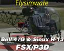 Bell 47G & Sioux H-13 for FSX/P3D