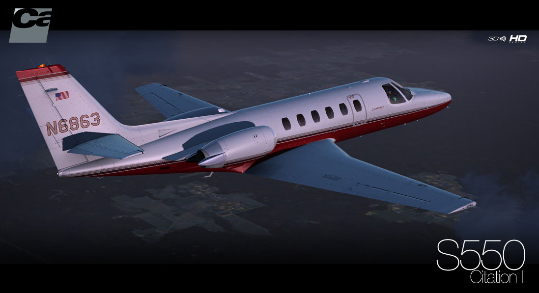 Cessna S550 Citation II HD Series for FSX/P3D by Carenado