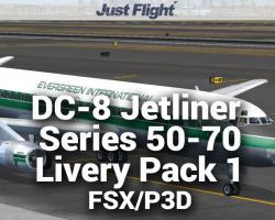 DC-8 Jetliner Series 50 to 70 Livery Pack 1