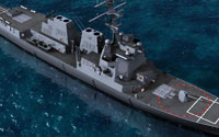 Deltasim's DDG-104 Destroyer boat for FSX