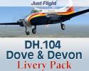 DH.104 Dove & Devon Livery Pack for FSX/P3D