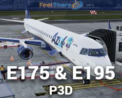 Embraer E-Jets E175 & E195 V3 for P3D
