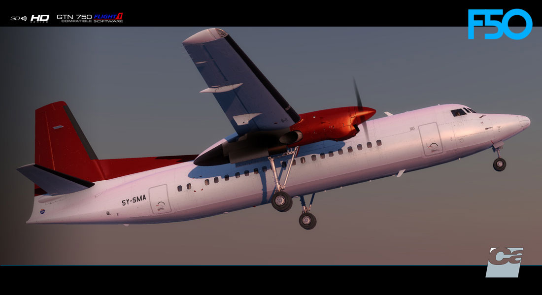 Fokker 50 for FSX/P3D by Carenado