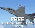 Free Lockheed Martin F-16 Package for FSX/P3D