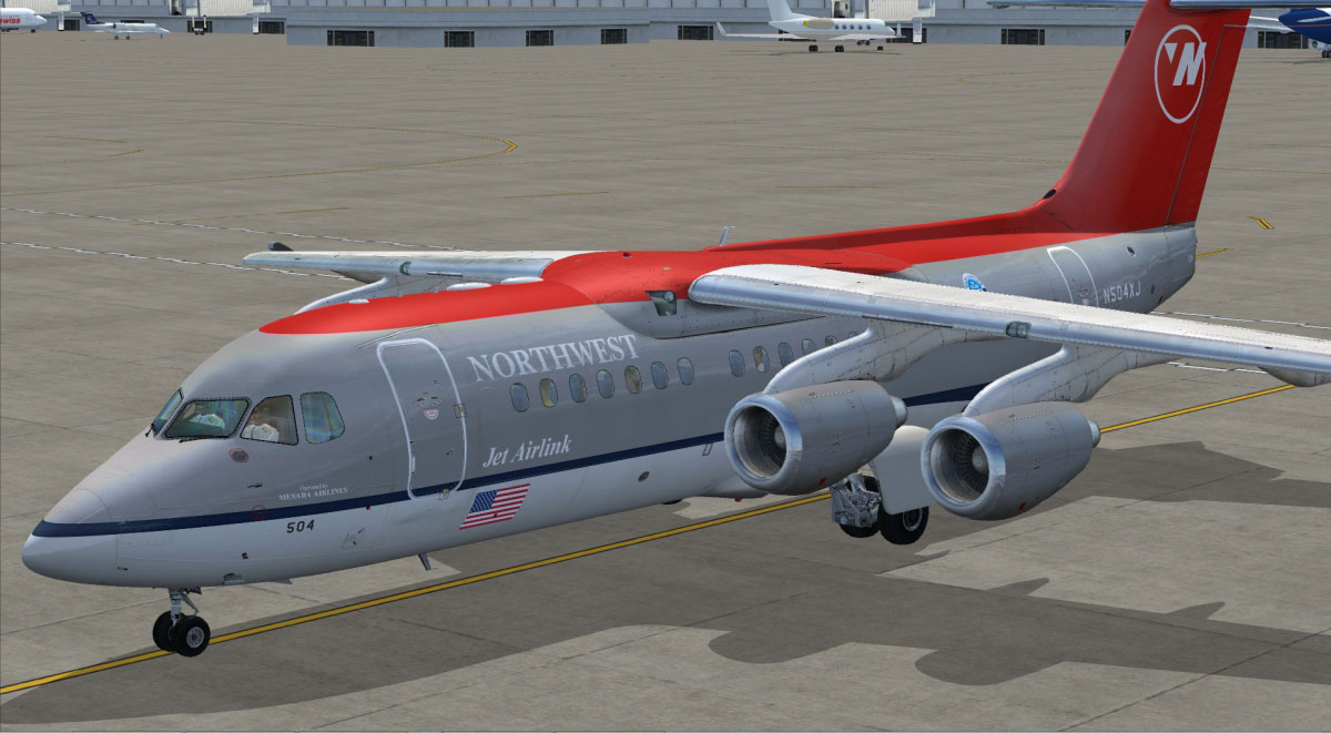 BAe 146-200/300 Jetliner Livery & FMC Expansion Pack for FSX by Just Flight