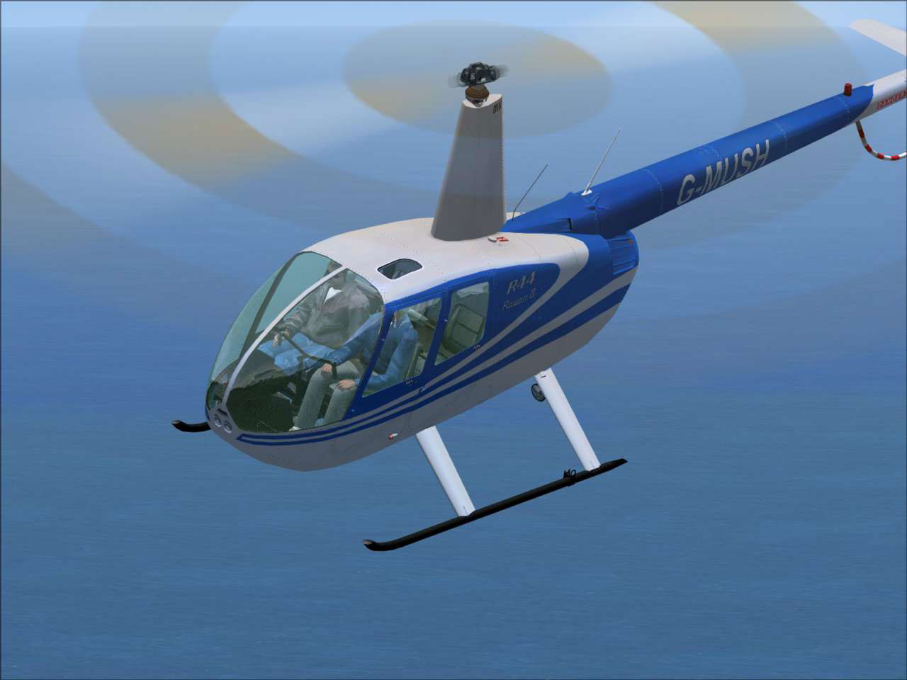 Flying Club Robinson R44 Helicopter for FSX/FS2004 by Just Flight