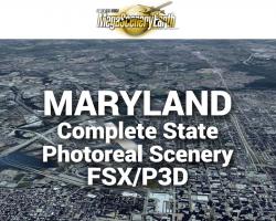 MegaSceneryEarth Maryland Complete State Photoreal Scenery