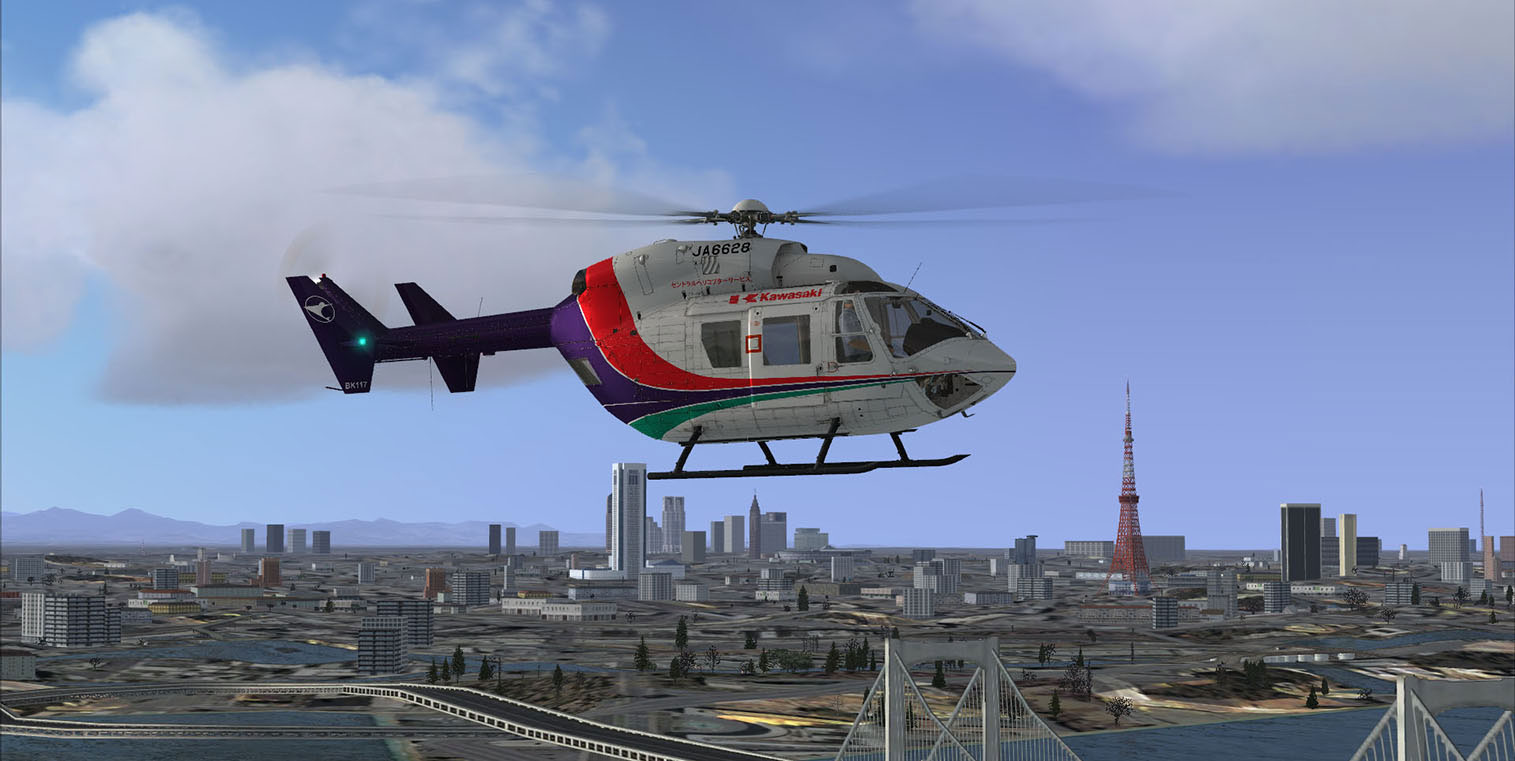 MBB/Kawasaki BK-117 B2 for FSX by Nemeth Designs