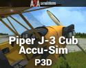 Piper J-3 Cub Accu-Sim for P3D