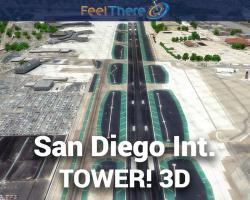 San Diego International (KSAN) Expansion for Tower! 3D