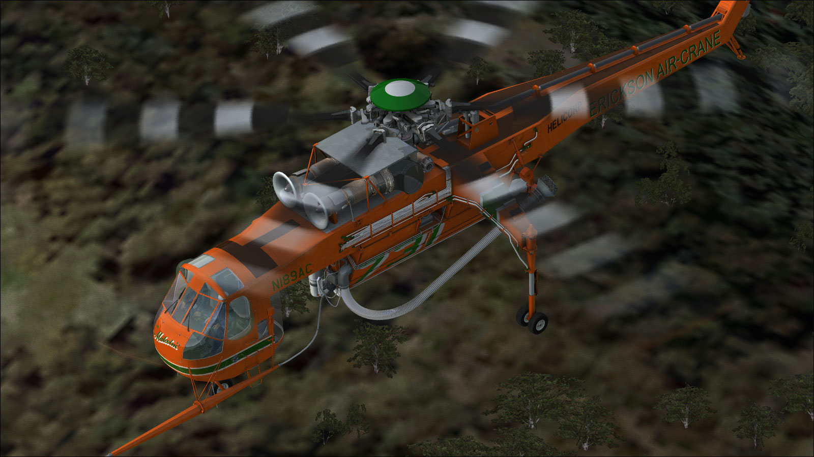 Sikorsky Ch 54a Tarhe And Erickson S 64e Aircrane Skycrane For Fsxp3d 