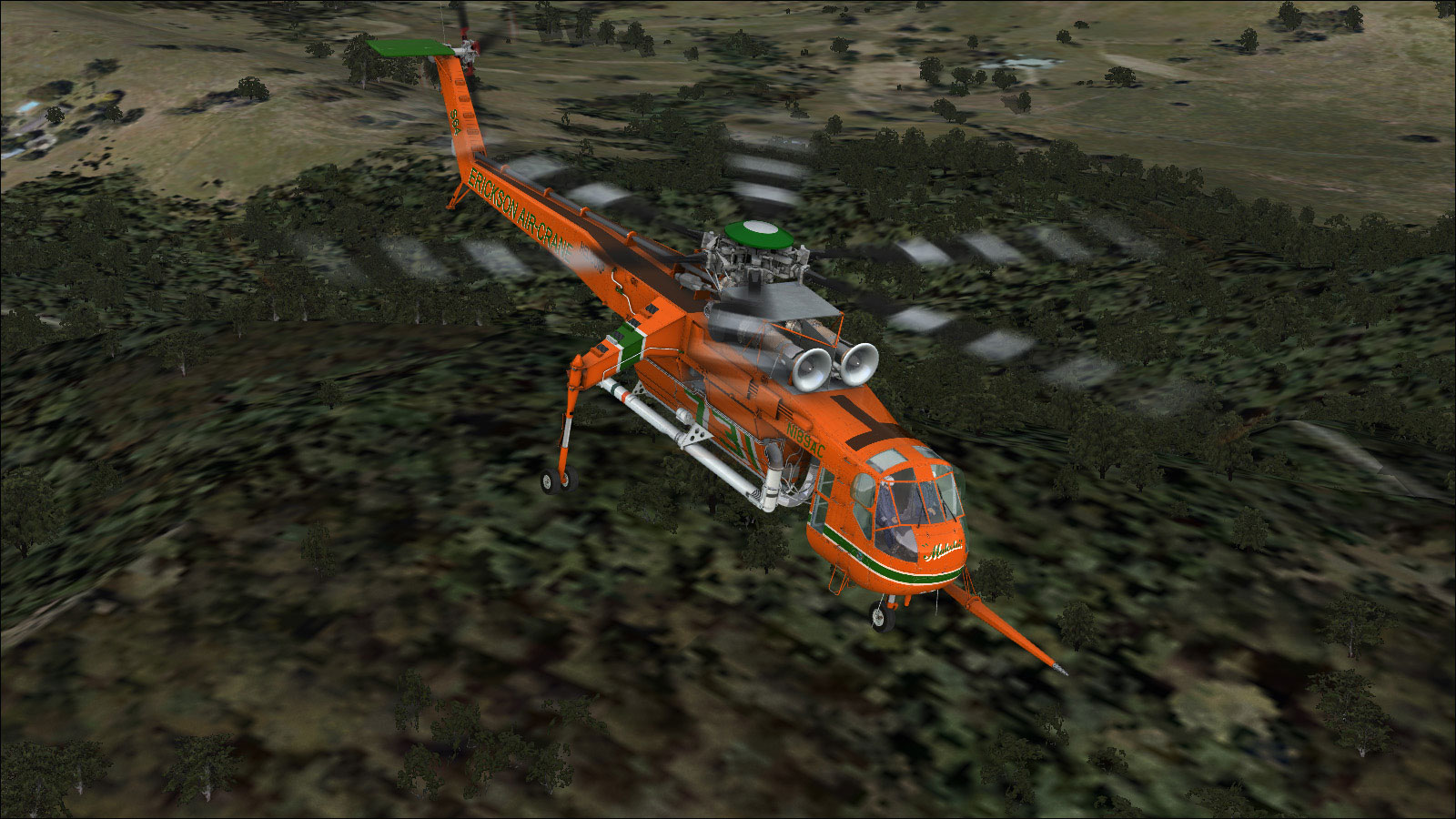 Sikorsky Ch 54a Tarhe And Erickson S 64e Aircrane Skycrane For Fsxp3d 