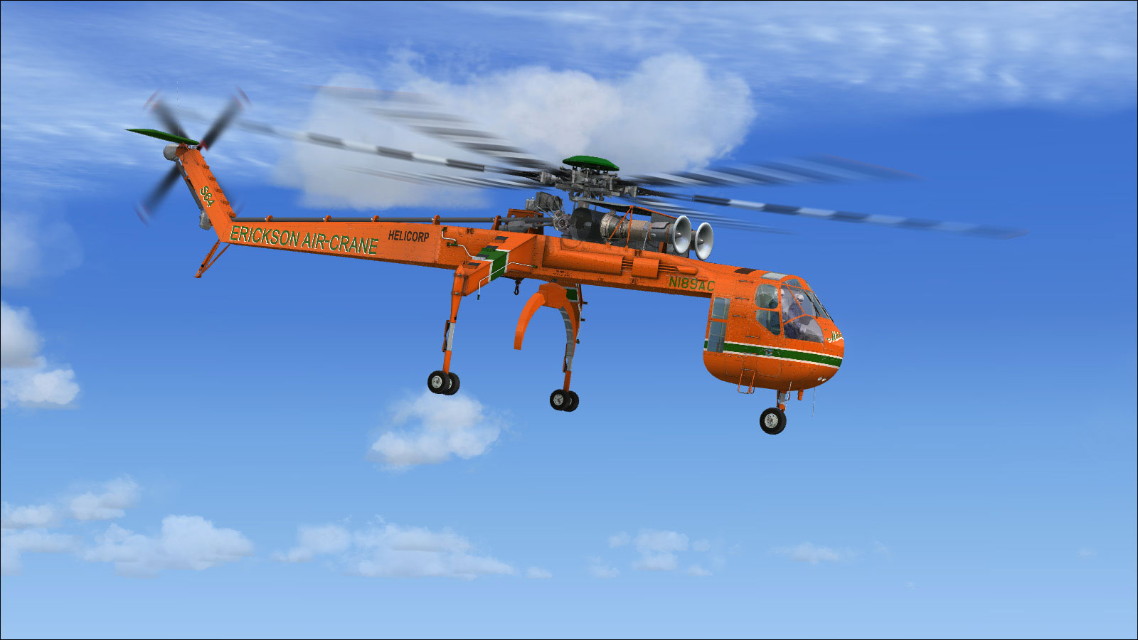 Sikorsky CH-54A Tarhe & Erickson S-64E Aircrane (Skycrane) for FSX by Nemeth Designs