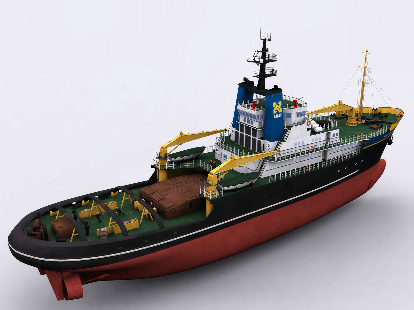 Smit Rotterdam Heavy Tug Boat For FSX By Deltasim Studio