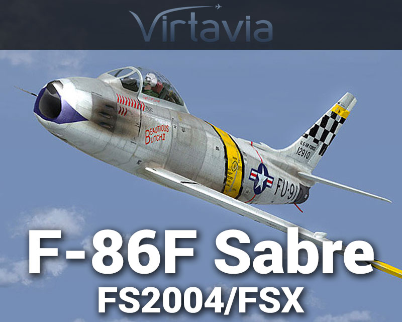 F-86F Sabre for FSX/FS2004 by Virtavia
