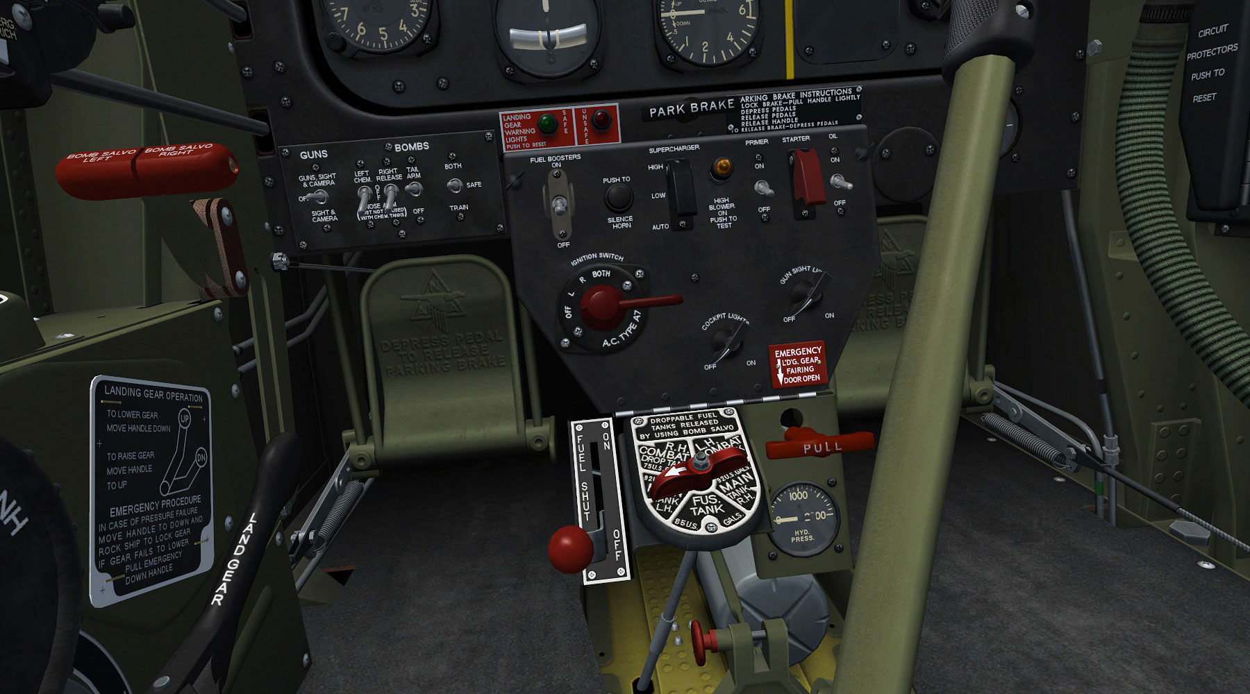 fsx acceleration p51d race cockpit instruments fsx acceleration p51d race cockpit instruments
